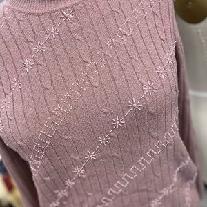 Vintage Beaded Sweater L